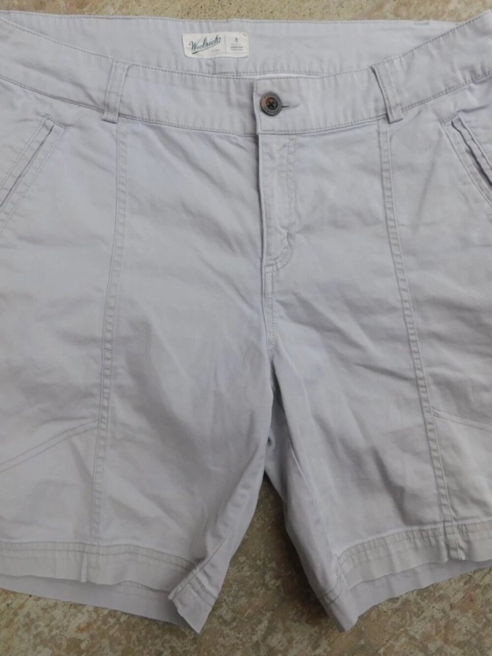 WOOLRICH Khaki Womens Shorts Size 8